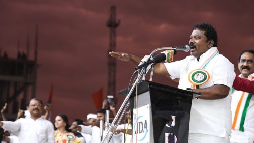 வாக்கு திருடனே பதவி விலகு என்ற முழக்கத்தை முன்வைத்து மாபெரும் வாக்கு அதிகார மாநாடு