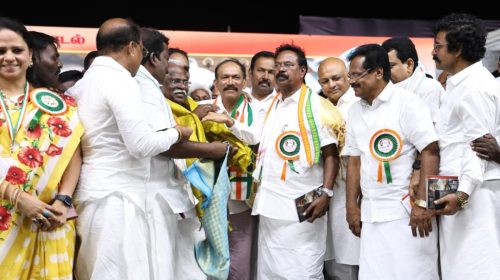 வாக்கு திருடனே பதவி விலகு என்ற முழக்கத்தை முன்வைத்து மாபெரும் வாக்கு அதிகார மாநாடு